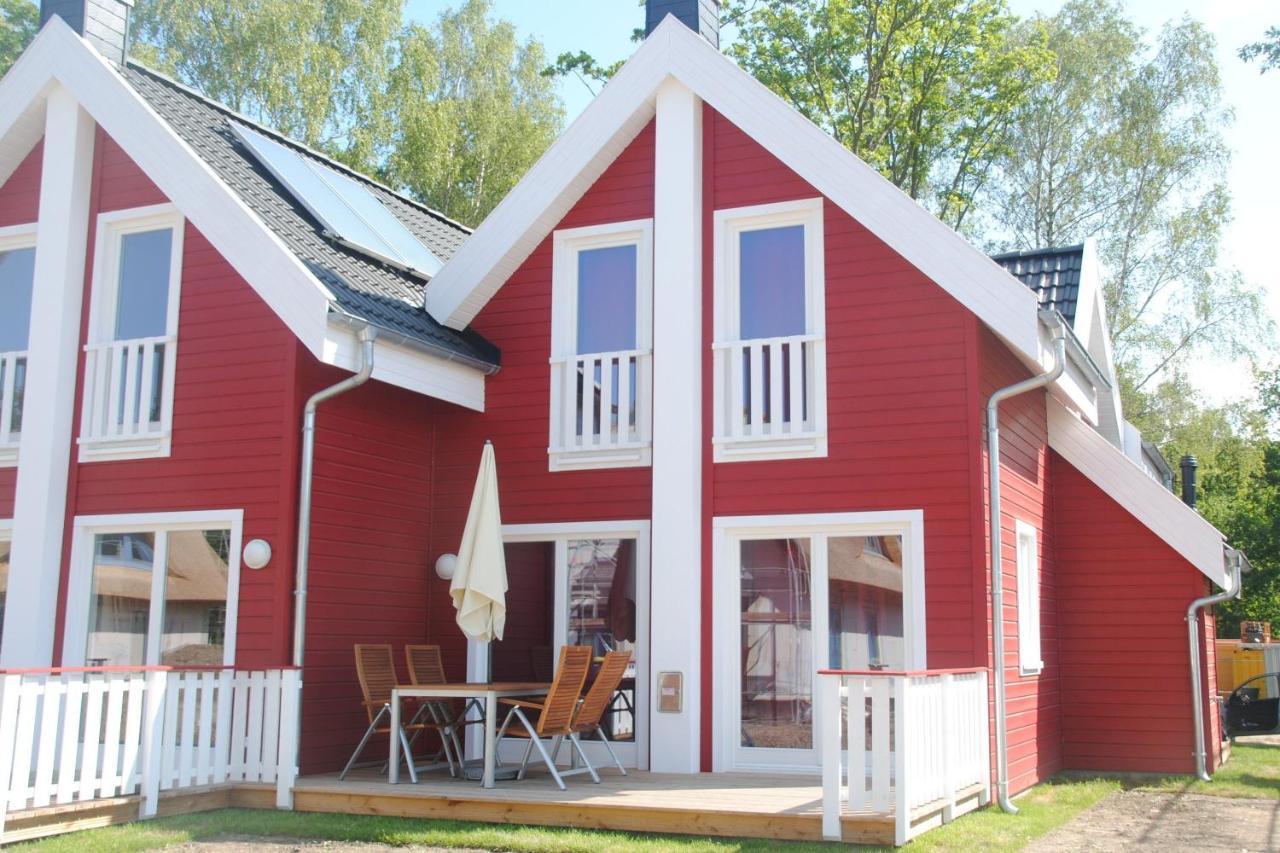 Ferienhaus Wellenlaeufer Haus - Sauna, Terrasse, Garten Glowe Dış mekan fotoğraf