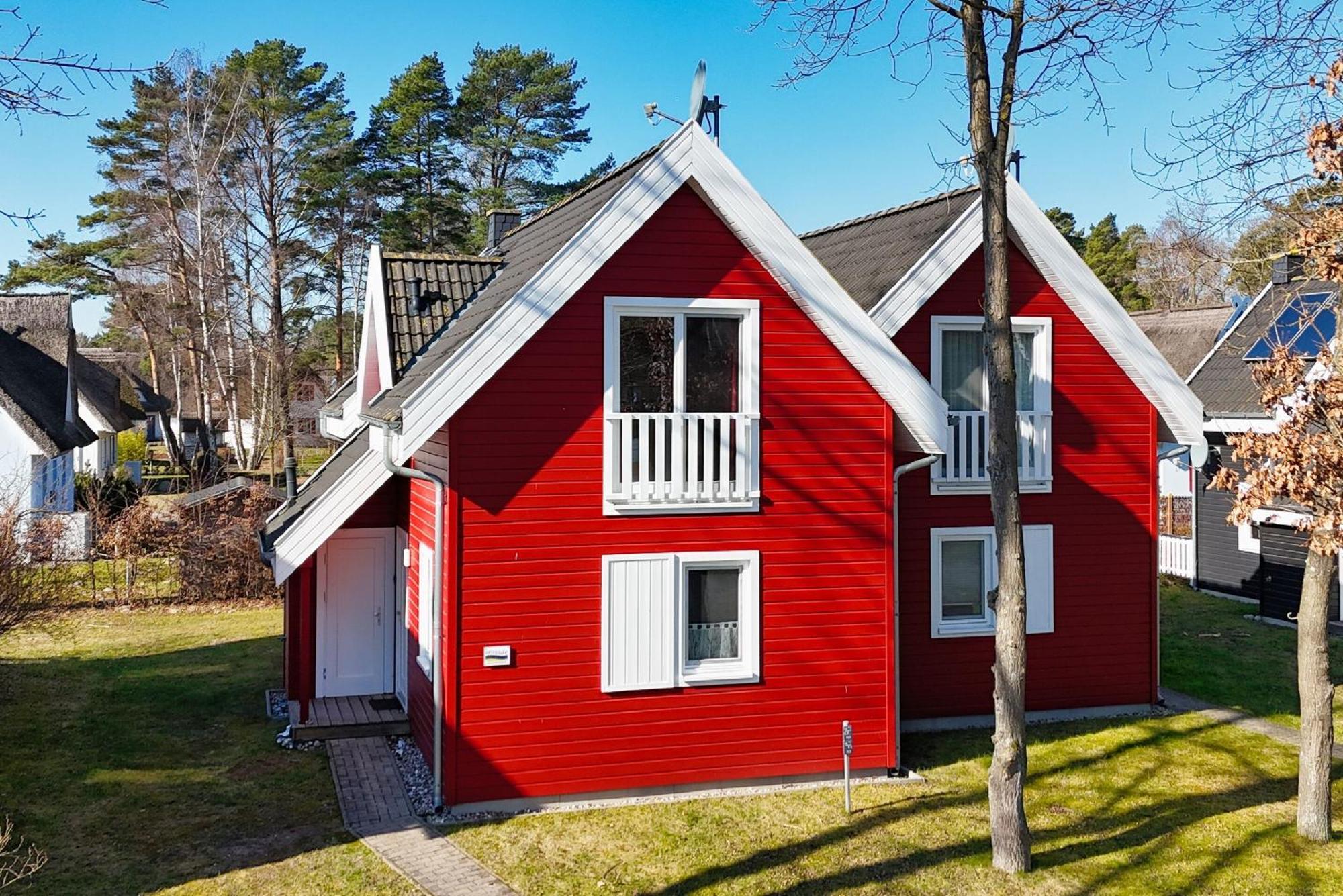 Ferienhaus Wellenlaeufer Haus - Sauna, Terrasse, Garten Glowe Dış mekan fotoğraf