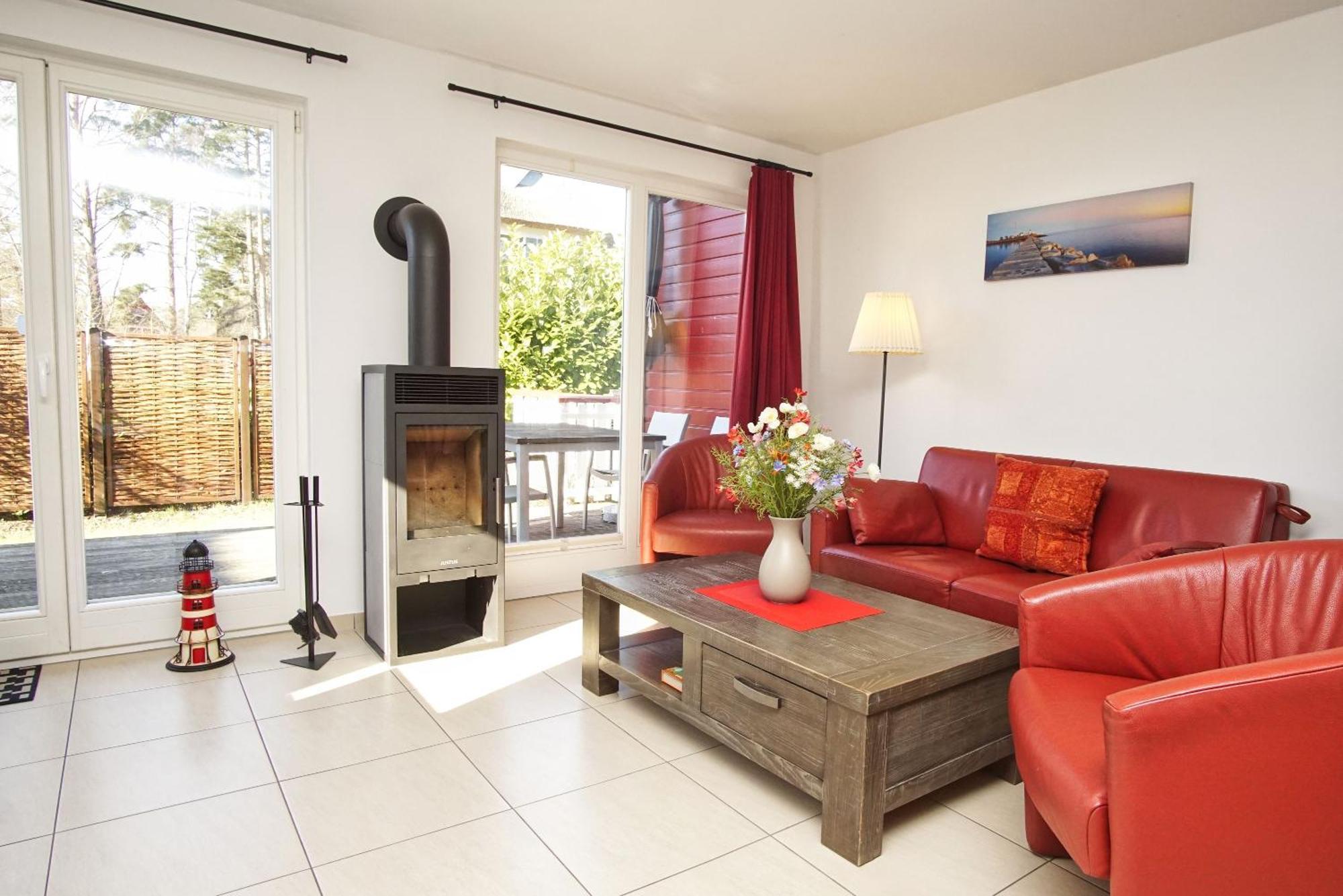Ferienhaus Wellenlaeufer Haus - Sauna, Terrasse, Garten Glowe Dış mekan fotoğraf